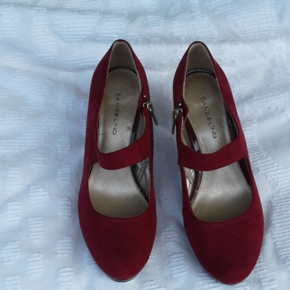 Bandolino Mary Jane Suede Heels - Picture 2 of 6